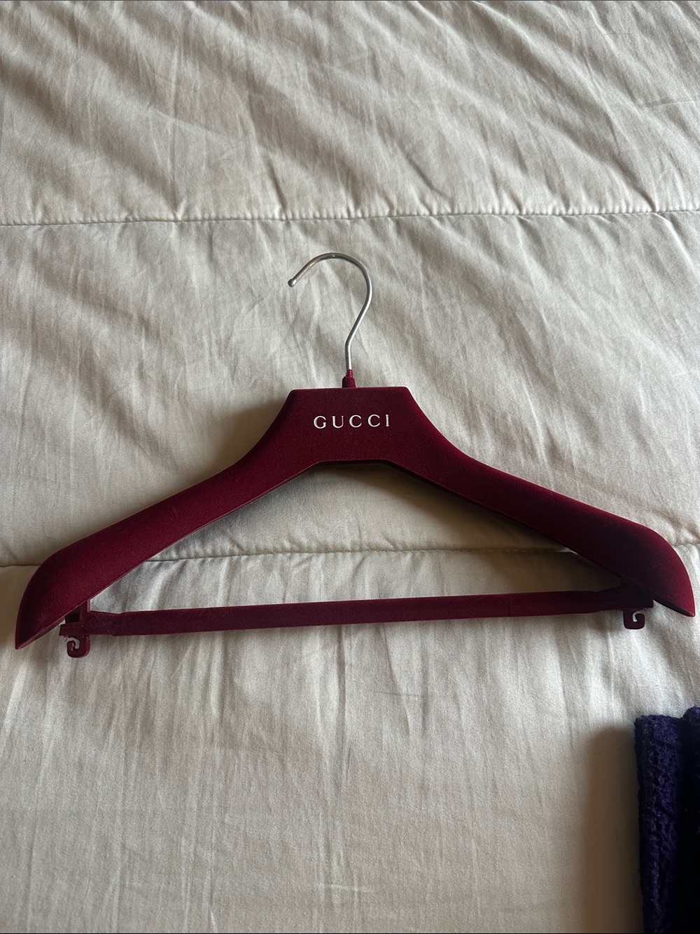 Gucci red velvet hanger